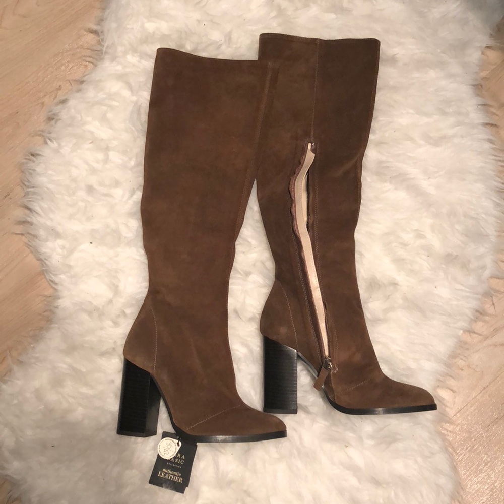Zara Knee high heel boots